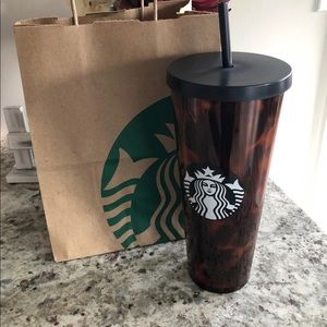 NEW STARBUCKS Tortoise shell 24 oz tumbler - RARE